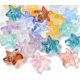 thumbnail image 1 of 100 dijes de cristal transparente con forma de estrella de mar, colores surtidos, 15 x 15 x 7 mm, orificio de 0,8 mm., 1 of 4