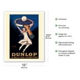 thumbnail image 2 of Dunlop - The Tennis Ball of Champions (la Balle des Champions) - Vintage Advertising Poster by Jean d'Ylen c.1929 - Fine Art Matte Paper Print (Unframed) 16x20in, 2 of 4