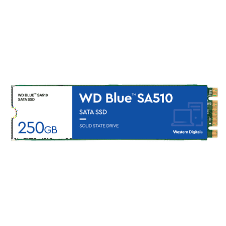 UPC: 0718037884691 | Western Digital 250GB WD Blue SA510 SATA SSD  Internal M.2 2280 Solid State Drive – WDS250G3B0B