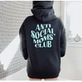 thumbnail image 4 of ANTI SOCIAL MOMS CLUB Graphic Unisex Fleece Hooded Sweatshirt, 4 of 6