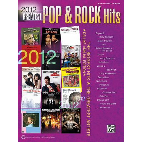 Pre-Owned 2012 Greatest Pop & Rock Hits(pvg)# (Greatest Hits) (Paperback) 0739089196 9780739089194