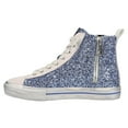 thumbnail image 3 of Vintage Havana  Womens Alive Metallic Glitter High   Sneakers Casual Shoes Casual, 3 of 5