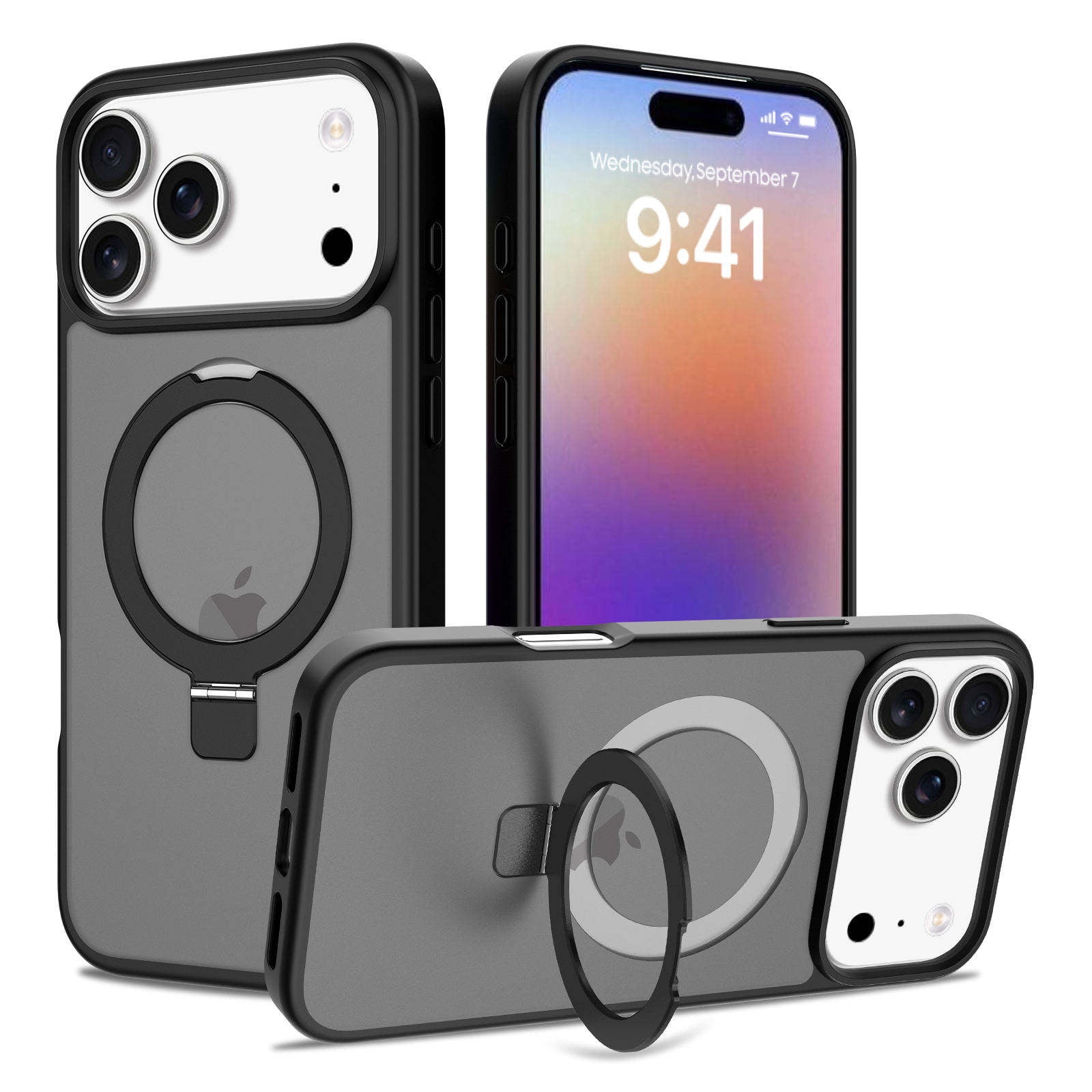 MagStand Protective Case for iPhone 17 Pro Max - Black