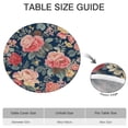 thumbnail image 6 of Pioneer Flower Floral Print Pattern Round Fitted Tablecloth with Elastic Edge,Dining Table Cover Waterproof,Outdoor Round Tablecloth for Camping,Dining,Indoor and Outdoor, 6 of 7
