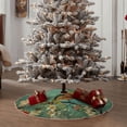 thumbnail image 4 of Lukts Retro Birds Print Color Life Christmas Tree Skirt, Winter Holiday Tree Mat Decoration ,Can be Used as A Shawl-, 4 of 6