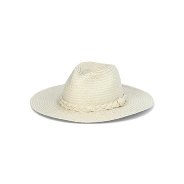 Time and Tru Women’s Braided Woven Straw Fedora Hat
