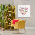 thumbnail image 3 of Stupell Industries Eclectic Blooming Pastel Heart Canvas Art, 36 x 36, by Lanie Loreth, 3 of 8
