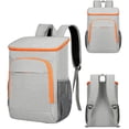 thumbnail image 2 of Mochila Térmica Oxford Con Aislamiento para Ahorrar Espacio Mochila Almacenamiento (gris Naranja), 2 of 7