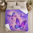 thumbnail image 5 of Magical Butterflies Golden Moon Glowing, Mystical Celestial Art Scene, Warm Flannel Blanket for Home Library and Reading Nook, Celestial Art Lovers Valentine's Day Gift, Fantasy Home Decor, 5 of 9