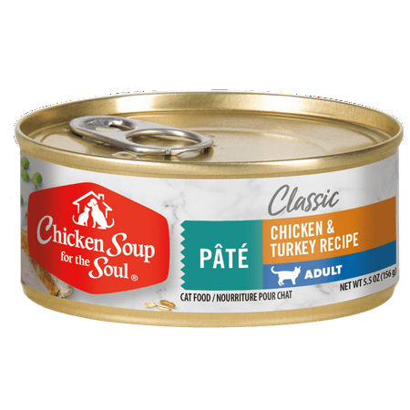 UPC: 0819239012902 | Chicken Soup for the Soul Chicken & Turkey Flavor Pate Wet Cat Food for Adult  5.5 oz. Cans (24 Count)