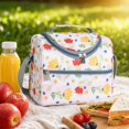 thumbnail image 5 of Insulated Lunch Bag for Women Floral Printed Reusable Leakproof Cooler Bag for Work Picnic Beach Gift for Her, 5 of 6