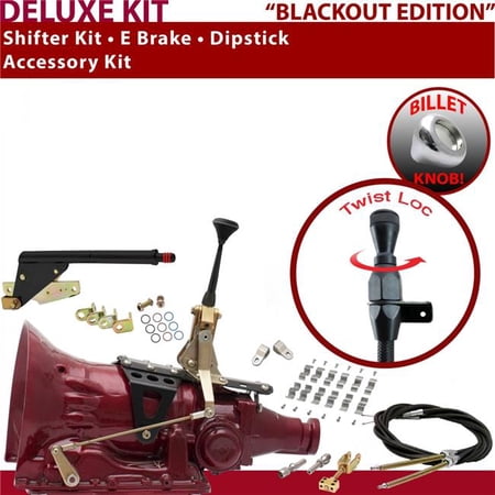 American Shifter FMX Shifter Kit Black 6 in. E Brake Cable Clamp Clevis Dipstick for EB93B