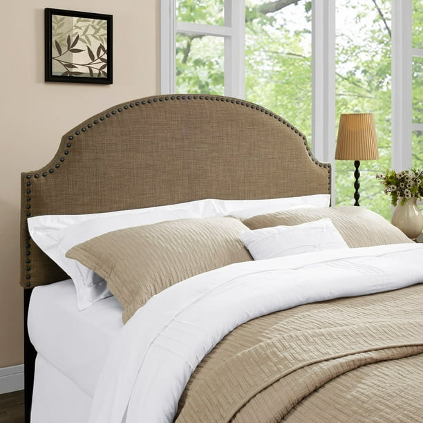Dorel Living Skylar Nailhead Linen Headboard Full/Queen, Multiple