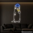 thumbnail image 3 of Glowneon Otter Detective Neon Sign, Otter Neon Sign, Animal Neon Light, Nursery Room Decor, 3 of 5