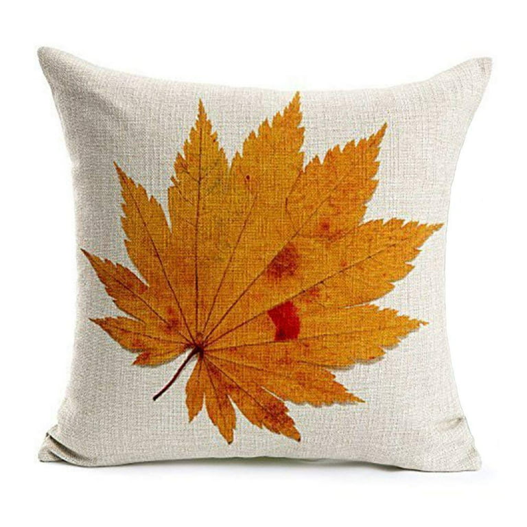 Pianpianzi Big Throw Pillows Pillows Throw Couch And Outdoor Pillows  Pillowcase Leaf Maple Pillowcase Cushion Series Home Harvests Fashion Case