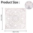 thumbnail image 7 of Protoiya Wall Decor Art, Carved Wooden Wall Panel Hanging Decor, Decorative Carved Floral-Patterned Distressed White Wall Panel for living Room Bedroom, 7 of 7