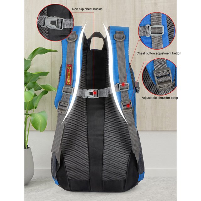 Mochila de ciclismo de 40 l con cinta reflectante de poliéster duradera para ir de excursión y viajar