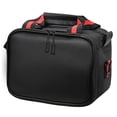 thumbnail image 1 of Bolsa De Herramientas De Gran Capacidad, Bolsa De Almacenamiento De Herramientas Negras, Superficie De Cuero Pu Portátil, Contenedor De Herramientas Impermeable Con Correa De Hombro Con Gancho Noticed TO003144-00, 1 of 7