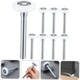 thumbnail image 3 of PinesC 8 Pcs Rouleaux de Porte de Garage Poignée de Porte de Garage Porte Coulissante de Placard Rouleau de Porte de Garage Charnières Rouleaux de Roulettes Robustes Remplacement Voiture Nylon Blanc, 3 of 5