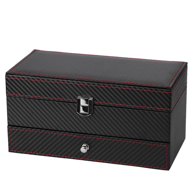 Oubit Jewelry Box,Double Jewelry Watch Earrings Jewelry Storage Bracelet Box User-Friendly Design