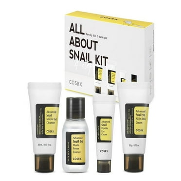 All About Mucin Korean Skin Care Set Mini Travel Travel Size Gift Set With Mucin Wash Moisturizer & Rejuvenating Kit 5/20/30ml