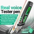 thumbnail image 2 of ANENG VC1019 LCD Digital Test Pen Non- Voice Broadcast Tester Pen Sensitivity Adjustable with Indicator Sound/Light Alarm Flashlight, 2 of 6