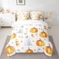 thumbnail image 2 of YST Halloween 7-Piece Comforter Set, Twin Size, Ghost Pumpkin Theme, Yellow, 2 of 5