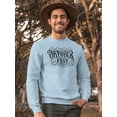 thumbnail image 2 of Oktoberfest Iron Sign Vintage Sweatshirt Men -Image by Shutterstock, Male 3X-Large, 2 of 4