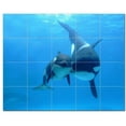 thumbnail image 1 of Whale Ceramic Tile Mural Kitchen Backsplash Bathroom Shower, 403066-M54, 1 of 3