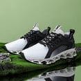 thumbnail image 6 of Men's Breathable Knit Blade-Sole Sneakers, Lightweight Lace-Up Athletic Shoes with Shock Absorption for Running, Gym, and Casual Streetwear, 6 of 10