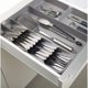 thumbnail image 2 of Drawerstore Organizador Para Cubiertos, Utensilios De Cocina Y Accesorios De Cocina, Plástico, Gris, 39,8 X 38,5 X 5,8 Cm, 1 Unidad Rojo Verde Cocina, Decoración y Otros, 2 of 4