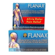 Flanax Pain Reliever 24 Tabs- Alivio para Dolor (Pack of 1)
