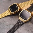 thumbnail image 2 of Caso LED Digital Reloj De Cuarzo CASIO Luz Trasera Con Pulsera De Acero Inoxidable Unissex Impermeable, 2 of 4