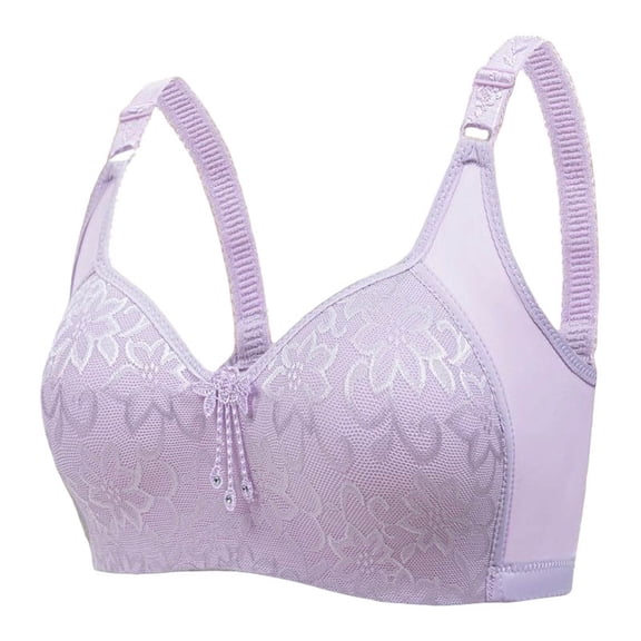 Bras for Women, Women's High Support Full Coverage Racerback Sports Bra Women's Bra Soild Color Underwear Bra Everyday Underwear High Impact Workout with Removable Pads & Wide Straps