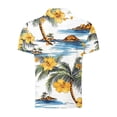 thumbnail image 5 of COSFO Collared Shirts for Men Hawaiian Short Sleeve Casual Tops Summer Beach Button Regular Fit Pullover T-Shirts, 5 of 5