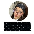 thumbnail image 2 of Elastic Workout Headband Nonslip Round Dot Design Hair Ornament Soft Fabric Hair For Fitness Daily Use, 2 of 9