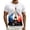 White, variant on French Graphic Print Short Sleeve T Shirt Casual Summer Top