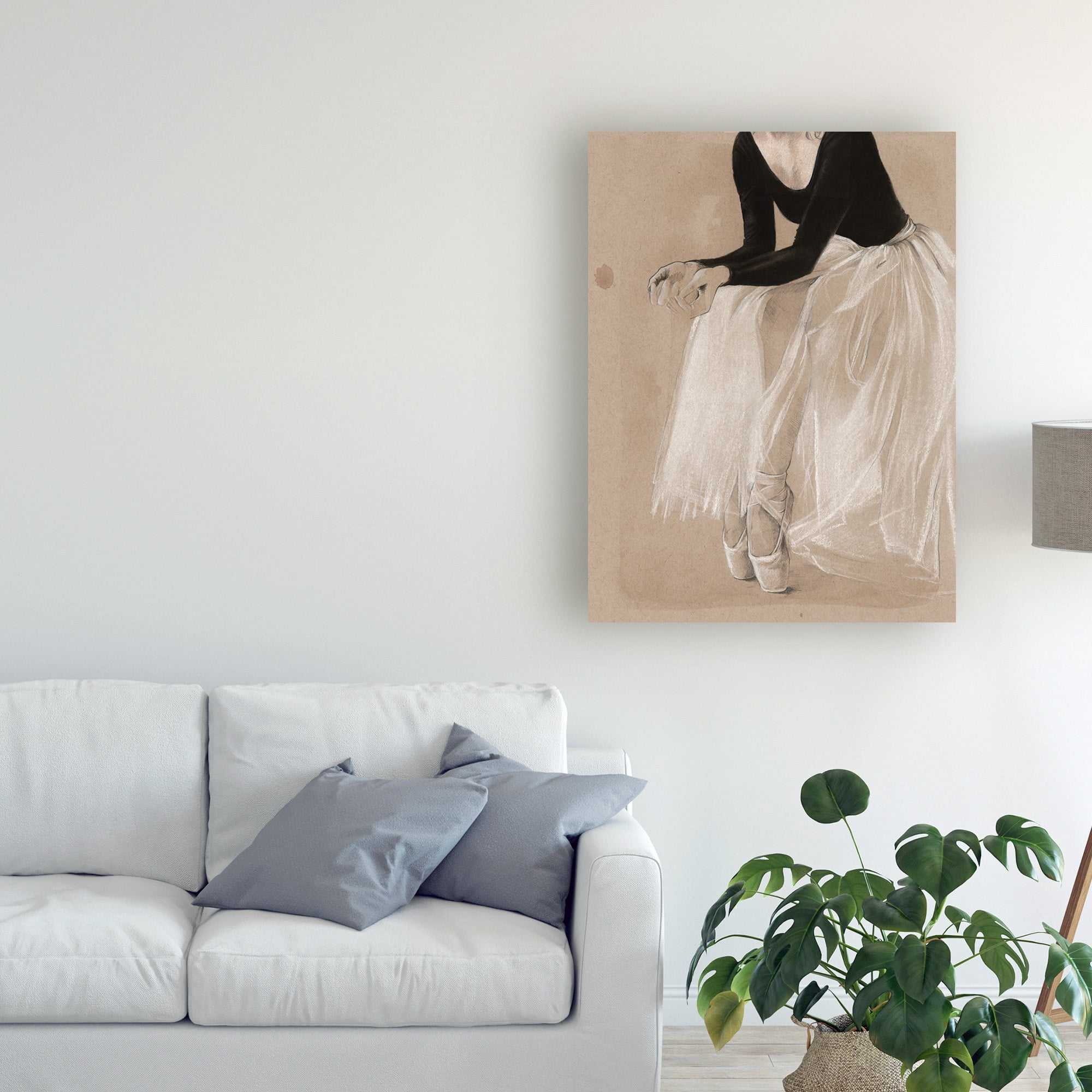Trademark Fine Art 'Ballet Study I' Canvas Art by Jennifer Paxton Parker