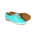 thumbnail image 4 of New Women Nature Breeze Laguna Beach Leatherette Two Tone  Lace Up Sneaker Flat, 4 of 5