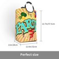 thumbnail image 3 of DouZhe 50L Rectangular Laundry Basket, Happy Birthday Party Fun Balloons Prints Waterproof Foldable Laundry Hamper with Aluminum Handles, 3 of 6