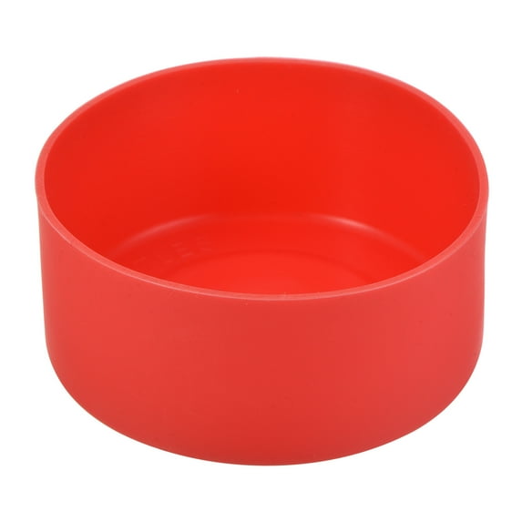 Uxcell 90mm ID Anti-slip Bottom Sleeve Cover Water Bottle Boot Red