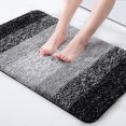 thumbnail image 1 of Thickened bedroom carpet, bathroom doormat, absorbent, stain-resistant, household toilet mat, non-slip mat, 61x91mm, black., 1 of 5