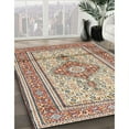 thumbnail image 2 of Ahgly Company Indoor Square Traditional Sienna Brown Medallion Area Rugs, 4' Square, 2 of 6