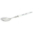 thumbnail image 4 of GlassOfVenice Italian Murano Glass Salad Fork - Silver White, 4 of 5