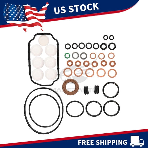 Fuel Injector Installation Kit for Dodge Cummins 1989 1990 1991 1992 1993 5.9 12V 2500 Diesel VE Bosch Seal Rebuild Kit 1467010059