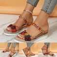 thumbnail image 5 of Ruyang Summer Sandals Platform Slip on Sandals for Women Wedges Slides Bohemia Sandals Flatform Open Toe Beach Sandals, 5 of 9