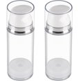 thumbnail image 1 of 2 frascos con bomba airless vacíos y rellenables para crema o loción, ideales para viajes., 1 of 8
