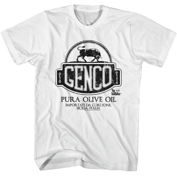 The Godfather Genco Pura OLive Oil White Adult T-Shirt 3Xl