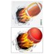 thumbnail image 1 of 2pcs Wall Decor Living Room Sticker Simulation Ball Wall Decal Wall Sticker for Bedroom, 1 of 1