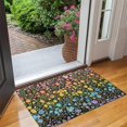 thumbnail image 2 of Bohemian Retro Floral Non-Slip Entryway Door Mat,Boho Indoor Decor Durable Low Plush Door Mat,Washable Welcome Rug for Patio Hallway Home Decor 17x30 Inches, 2 of 7